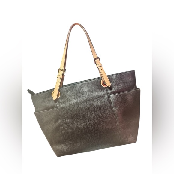 Michael Kors Black Leather Tote Bag - Picture 5 of 13